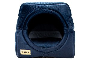 Cama Iglu e Toca Para Cachorro Luppet Marinho Super Luxo Tamanho:G (LP70121-03G)