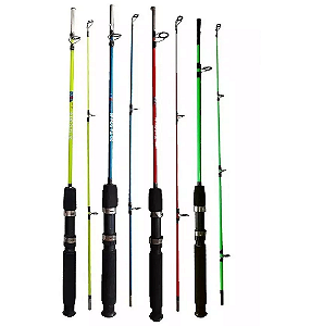 Vara de Pesca Maciça Verão Fibra de Vidro 12 - 25 Libras 2 Partes 1,20 1,35 1,