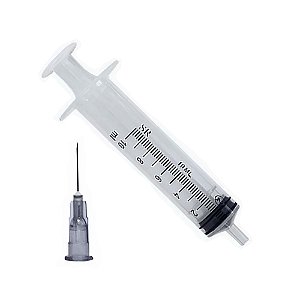 Seringa Hipodérmica Bico Liso Luer Slip Com Agulha Sr Tamanho:10ml (7361)