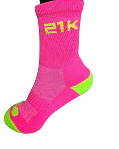 Meias UseDD 5/10/21/42 KM Rosa com Flúor 39 A 43