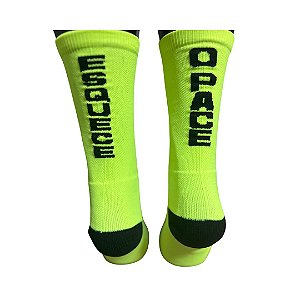 Meias UseDD Esquece o Pace - Amarelo Néon