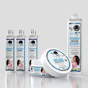 Kit Mega Hidratação & Definição – 5 Produtos By +Cachos