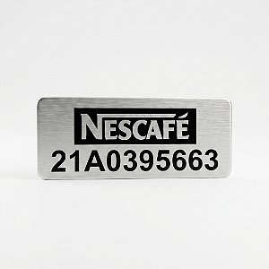 500 placas em Inox com QR Code Gravado