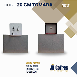Cofre 20cm Tomada