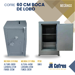 Cofre 60cm Boca de Lobo