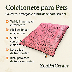 Colchonete Impermeável Para Cachorro Fácil de Limpar