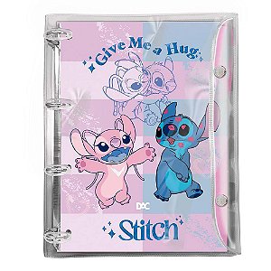 Fichário Universitário DAC Stitch - PVC Cristal