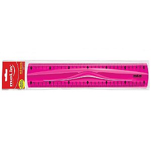 Régua De 30cm Colors Para Destros E Canhotos Molin