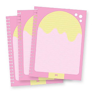 Refil De Folhas Reposicionáveis Para Caderno Smart Colegial Hello! DAC