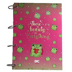 Caderno Universitário Argolas Soltas Trendy Sapinho Com 96 Fls 90g DAC
