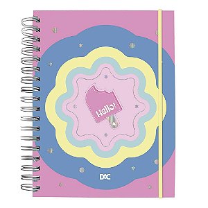 Caderno Smart Colegial Hello! Com 80 Fls Reposicionáveis 90g DAC