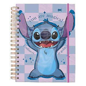 Caderno Smart Universitário Stitch Com 80 Fls Reposicionáveis 90g DAC