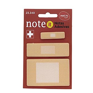 Blocos De Notas Adesivas 3-Band C/ 20 Fls Cada Molin