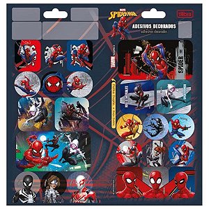Adesivo Decorado Duplo Spider-Man 1 Folha Tilibra
