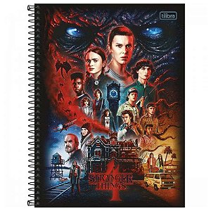 Caderno Universitário Stranger Things 1 Matéria C/80 Folhas Tilibra
