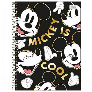 Caderno Universitário Mickey 1 Matéria C/80 Folhas Tilibra