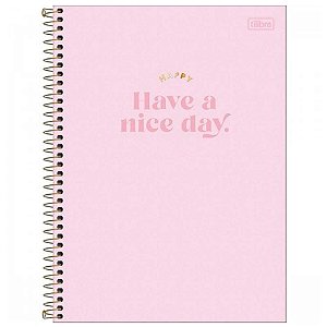 Caderno Universitário Happy 1 Matéria C/80 Folhas Tilibra