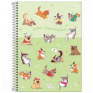 Caderno Universitário Hug Me 1 Matéria C/80 Folhas Tilibra