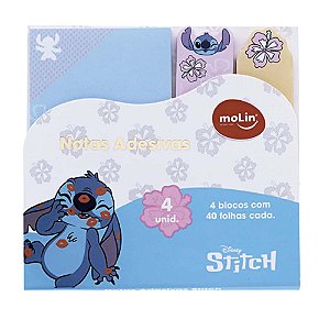 Bloco De Notas Adesivas Stitch 4 Unds Molin