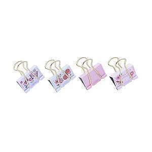 Binder Clips 32mm Fina Ideia Borboletas Com 4 Unds Molin