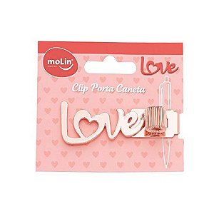 Clip Porta Caneta Love Molin