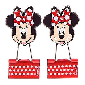 Binder Clips 25mm Minnie Mouse Blister Com 2 Unds Molin