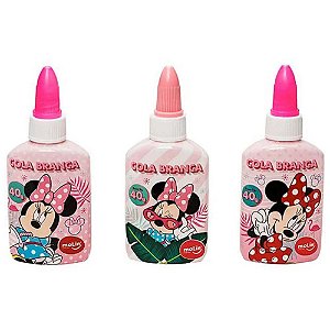 Cola Branca Líquida Minnie Mouse Disney Molin - Cada