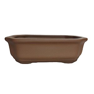 Vaso Cerâmico Para Bonsai Retangular Literato 18x12x5cm 64lr