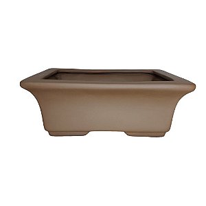 Vaso Cerâmico Para Bonsai Retangular Literato 19x14x7cm 75lr