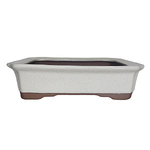 Vaso Cerâmico Para Bonsai Retangular Literato 23,5x17,5x6cm 83lr