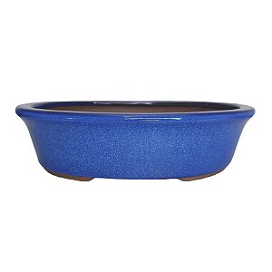 Vaso Cerâmico Para Bonsai Oval Literato 29x22x7,5cm 221lo
