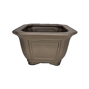 Vaso Cerâmico Para Bonsai Quadrado Literato 16x16x10cm 461le
