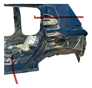 Lateral Traseira Esquerda Peugeot 2008 2016 Até 2021