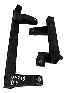 Guias Vidro Porta Dianteira Esquerda Fiat Uno 2017 A 2021 Preto