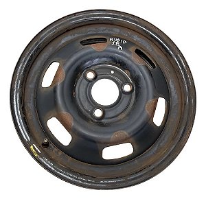 Roda De Ferro Aro 14 Renault Kwid Preto