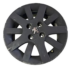 Roda Aro 15 Peugeot 207 2008 A 2012 Preto
