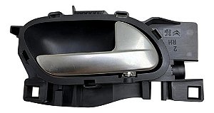 Maçaneta Interna Dianteira Direita Peugeot 208 2021 A 2025 Cinza Dianteira