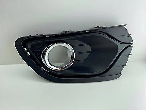 Moldura Cibié Milha Renault Logan 2014 A 2019 Esquerdo Preto Esquerdo
