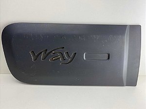 Friso Porta Traseira Direita Fiat Uno Way 2010 Até 2015 Preto
