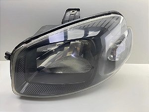 Farol Máscara Negra Fiat Uno 2010 Até 2014 Lado Esquerdo