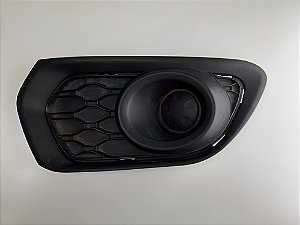 Grade Direita Parachoque Renault Sandero 2014 A 2018 Preto Direito