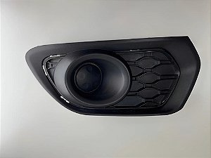 Grade Esquerda Parachoque Sandero 2014 A 2018 261a33862r Preto Esquerdo