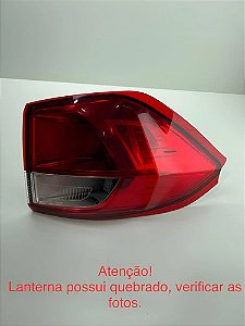 Lanterna Ford Ecosport 2014 A 2018 Esquerdo Quebrado Esquerdo Vermelho