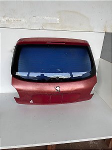 Tampa Traseira Com Vidro Peugeot 206 Vermelho