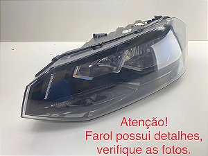 Farol Virtus Polo 2018 A 2021 Detalhe Quebrado Direito