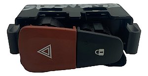 Botão Alerta Trava Renault Fluence 2015 A 2017 Preto