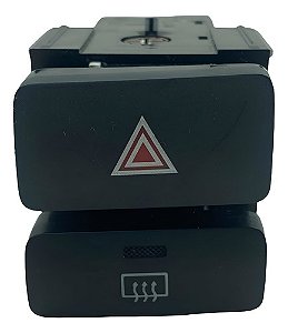 Botão Alerta Toyota Corolla 2003 A 2008 Preto