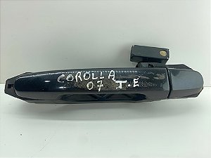 Maçaneta Externa Traseira Esquerda Corolla 2003 A 2008 Preto