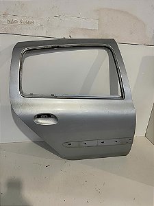 Porta Traseira Direita Renault Clio 2004 A 2010 Hatch Traseira Direita Prateado