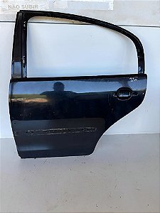 Porta Traseira Esquerda Volkswagen Polo Sedam 2003 A 2012 Traseira Esquerda Preto